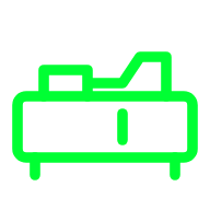 Injection molding press transport icon