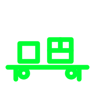 Packaging line transport icon